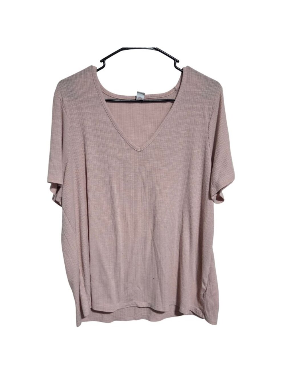 Old Navy Luxe Top Womens Size XL Pink V Neck Short Sleeve Top Shirt Tee Casual